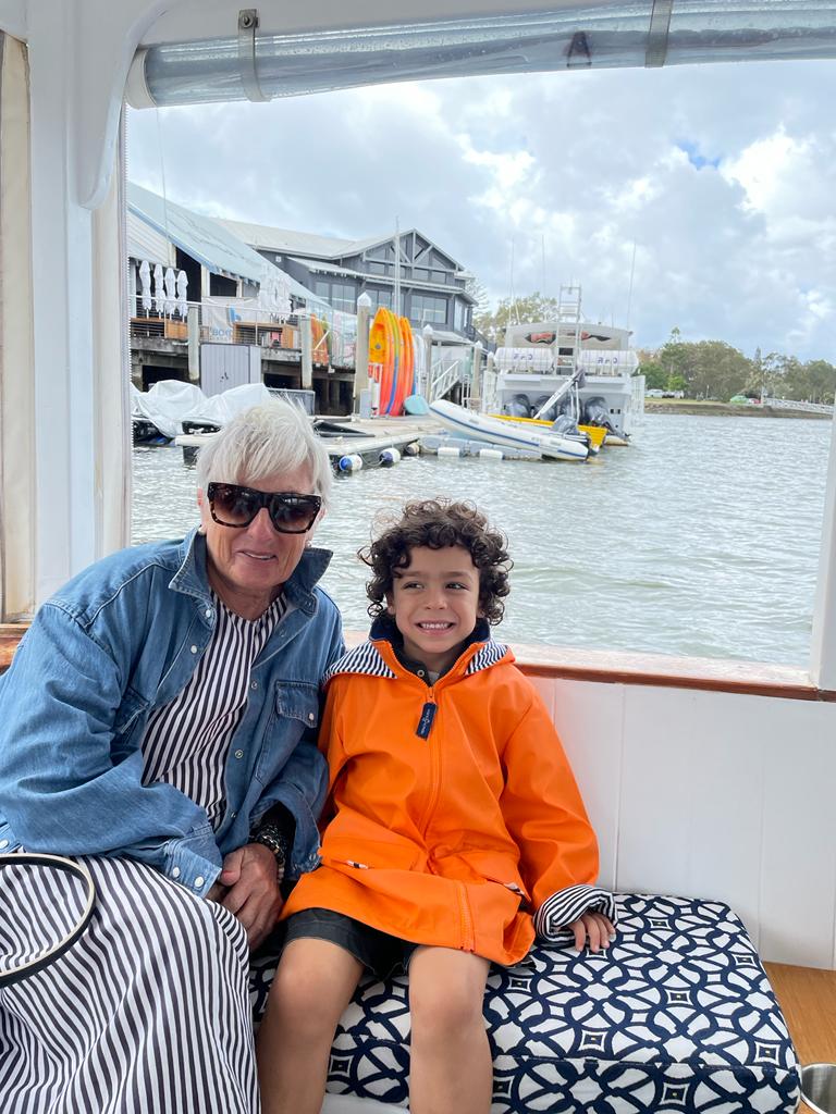 Nanna and boy at Mooloolaba Wharf
